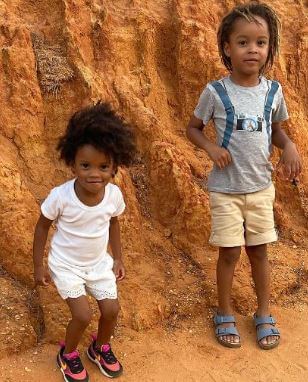 Isayah Kembo Ekoko with his sibling.